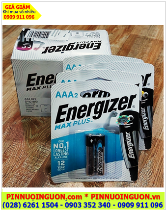 COMBO 01Hộp 12vỉ=24 viên) Pin AAA 1.5v Energizer EP92RP2T (LR03) Max Plus tuổi thọ 12 năm _Giá chỉ 449.000/ HỘP